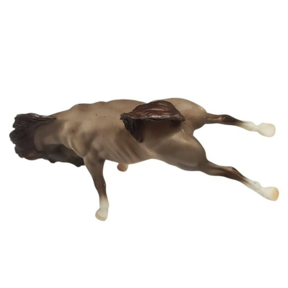 1998 Breyer Bucking Bronco Rearing Horse #730 Brown Matte Rose Dun Classic Rodeo - Picture 13 of 16